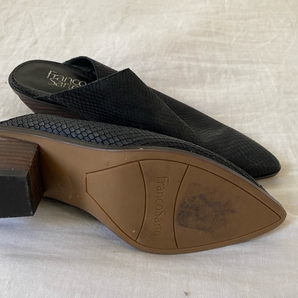 Franco Sarto Western Inspired Croc effect mules - Picture 2 of 2
